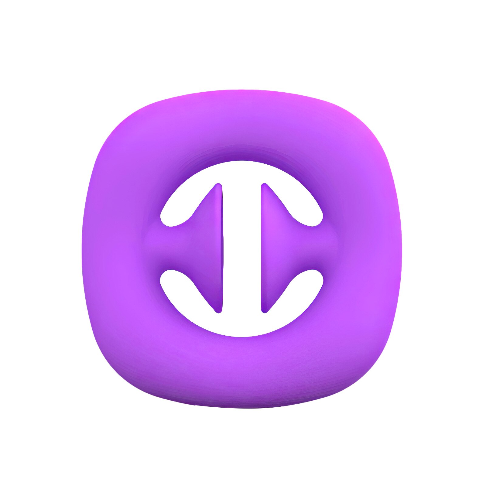 Snappers Rainbow Fidget Toy Stress Relief Anti Anxiety Finger Toy For Kids Student And Adults Squeeze Grab Snap Sensory Party: Purple