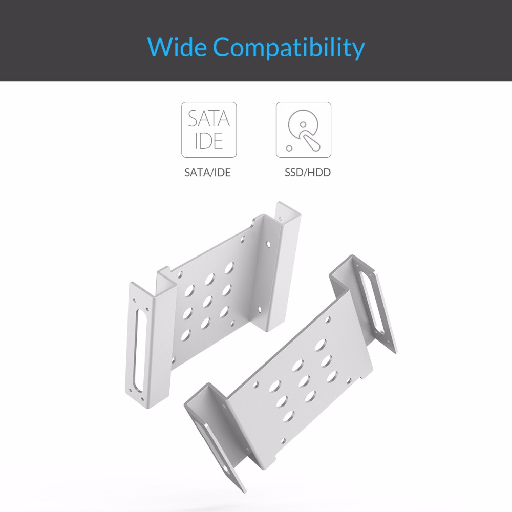 Orico 5.25 Inch Tot 2.5 Of 3.5 Inch Hard Disk Drive Mounting Bracket Dock Met Schroeven Harde Schijf Houder Voor hdd Ssd