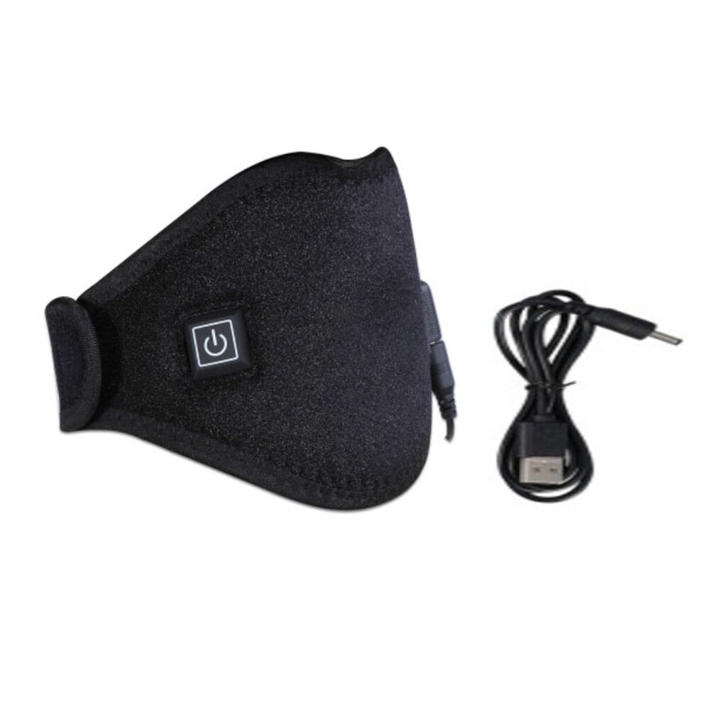 USB Powered Heated Neck Band Bandage Wrap Winter Neck Warmer Heating Brace Strap Belt Temperature Adjustable