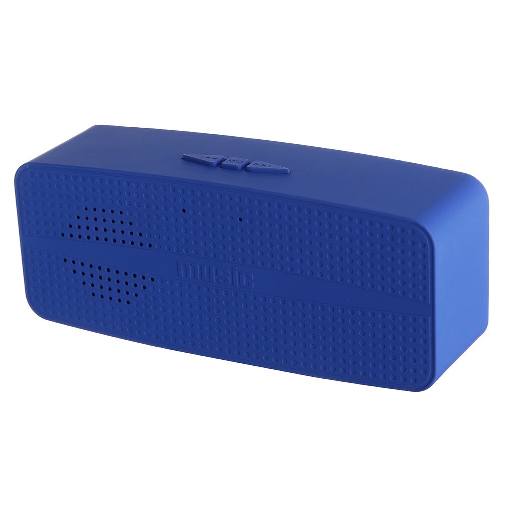 HIPERDEL Bluetooth speaker HIFI Portable speakers Stereo Sound Bar TF FM Radio Subwoofer Column Speakers With Mic Z610: Blue