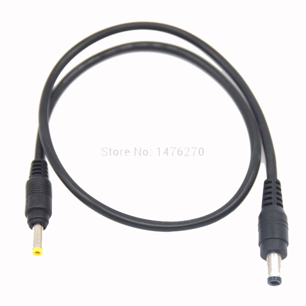 50CM 4.0*1,7mm Stecker auf 5.5*2,1mm Männlichen DC Stecker netzteil kabel verlängerung kabel passen NP-FW50 LP-E6 DR-E18 Attrappe batterie