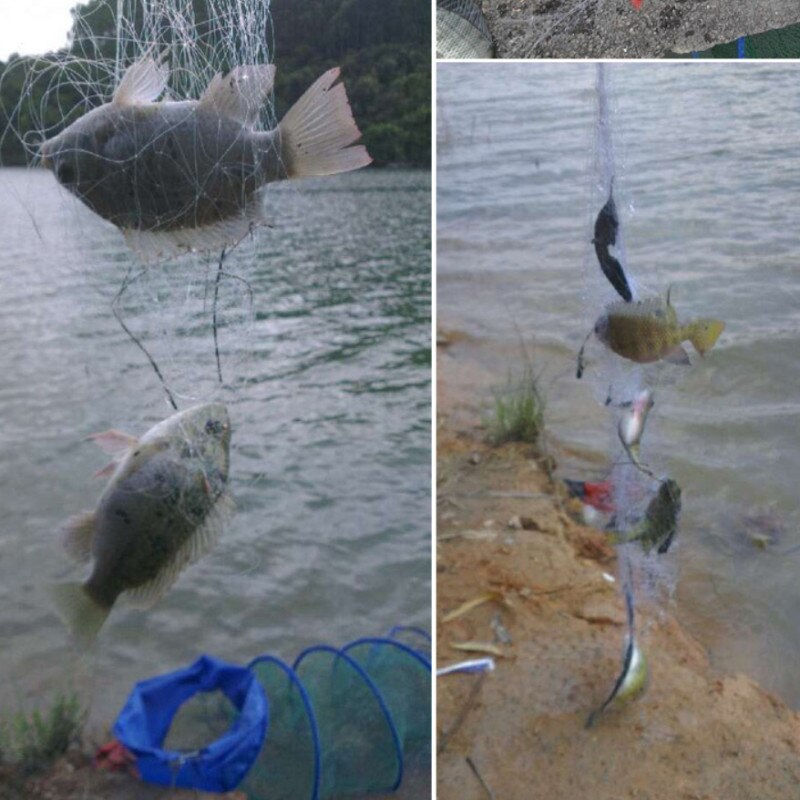 Copper Spring Shoal Fishing Net with Night Luminous Beads Ball Bearing Solid Ring Fishing Connector Freshwater Fishing Tool
