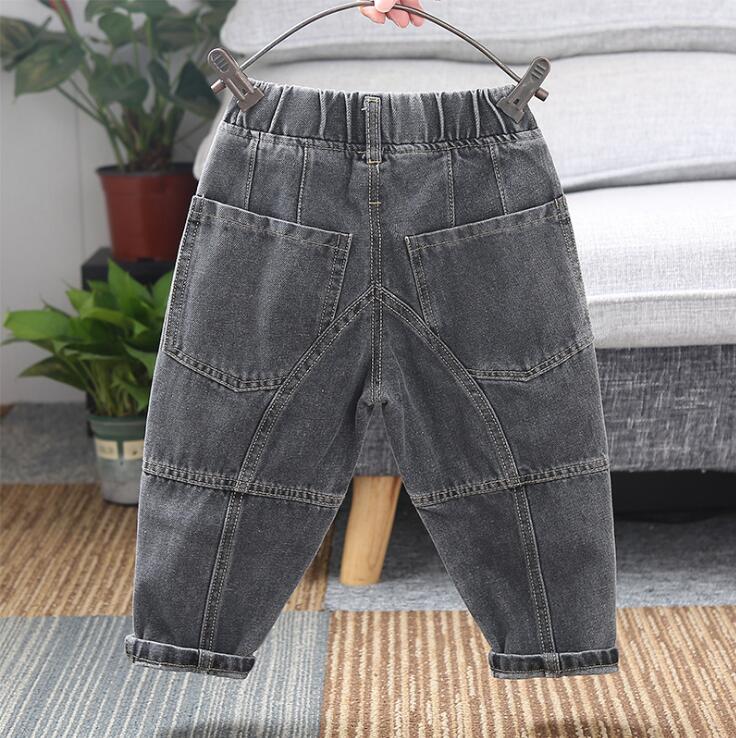 Boys Pants Jeans Boys Jeans for Spring Fall Children's Soft Denim Trousers Haren Kids loose Splicing Pants