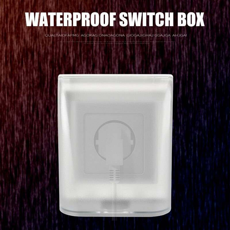 Universal 86 Type Wall Socket Waterproof Box Plate Panel Switch Protection Cover For Home Wall Socket Waterproof Box