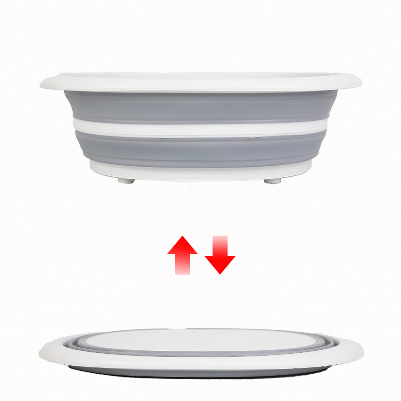 Lavabos portátiles multiusos para el hogar, productos de baño de plástico grueso y plegable para viajes al aire libre