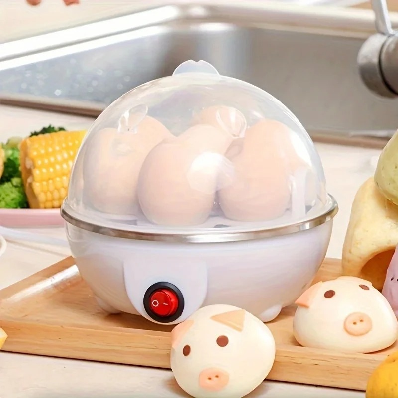 Multifunksjonell elektrisk eggkoker automatisk eggkoker 7 egg mini eggstreamer kjøkken frokostmaskin mini eggkoker