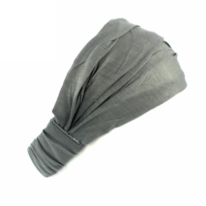 zomer dames effen katoenen hoofdband elastische brede zachte meisjes sport yoga geknoopte hoofdband hardloopzweetband voor tennisgymnastiek