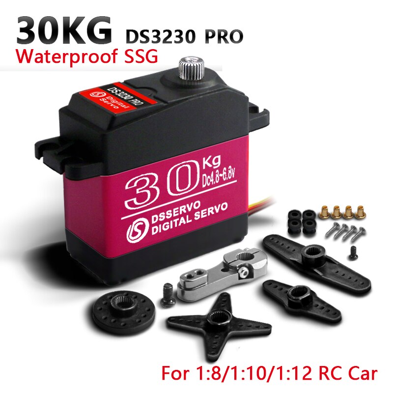 1 X Waterdichte Servo 20Kg 25Kg 30Kg 35Kg Hoge Snelheid Rc Servo Pro Metal Gear Digitale servo Baja Servo Voor 1/8 1/10 Schaal Rc Auto &#39;S