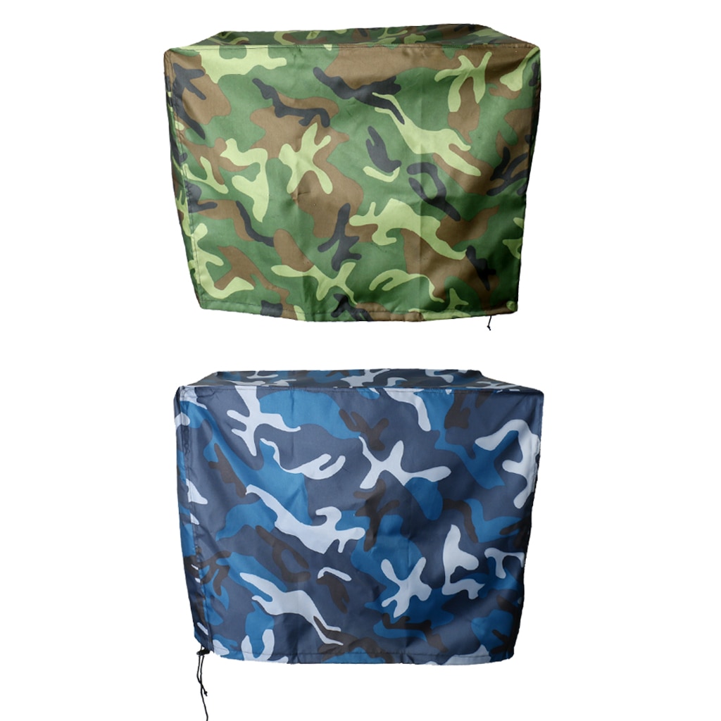 2 x Outboard Motor Protector Engine Waterproof Mildew &amp; UV resistance Cover for 2-15 HP Engine