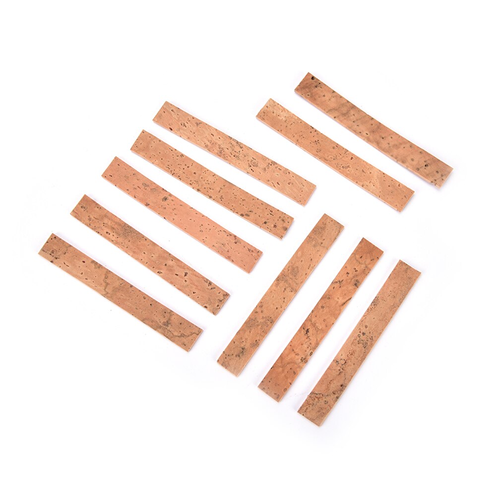 10Pcs clarinet cork sheet Saxophone Joint Corks Musical Instruments Flute Sheet Cork 81 x 11 x 2 mm
