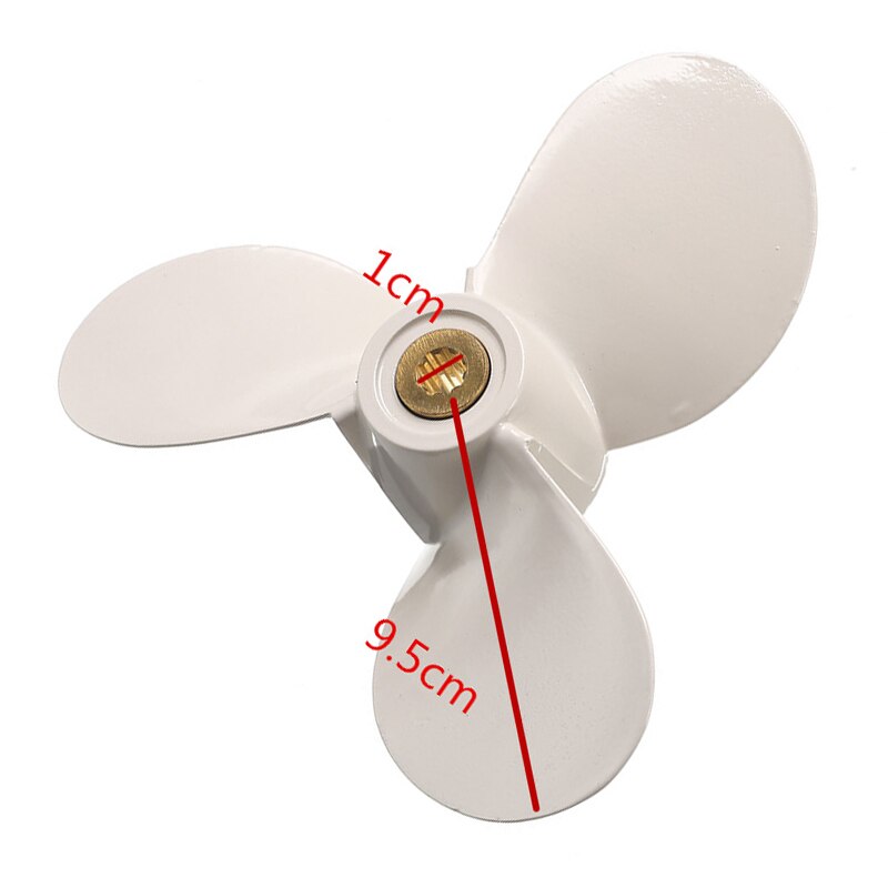 Marine Propeller 7 1/2 X 7-BA For 4-6HP Outboard White Replacement Parts Engine