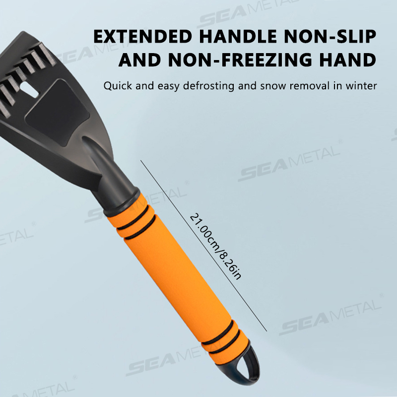 SEAMETAL Car Windshield Ice Scraper Portable Snow Shovel Ice Breaker Scratch-Free Winter Snow Remover Car Ice Cleaning Care Tool