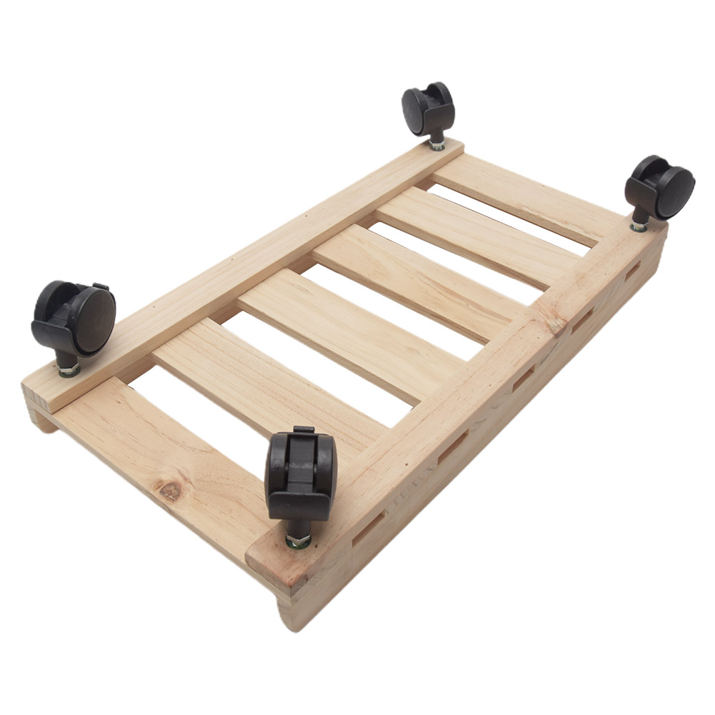 Tray Computer Moving Case Holder Caster Wooden CPU Stand PC Heat Dissipation Adjustable Desktop Office Tower Rolling Wheels