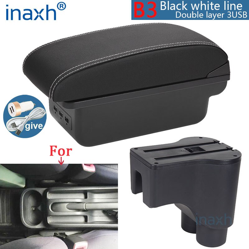 For Daihatsu Terios 2 armrest box central Store content box products interior Car Armrest Storage Car accessories parts: Yellow