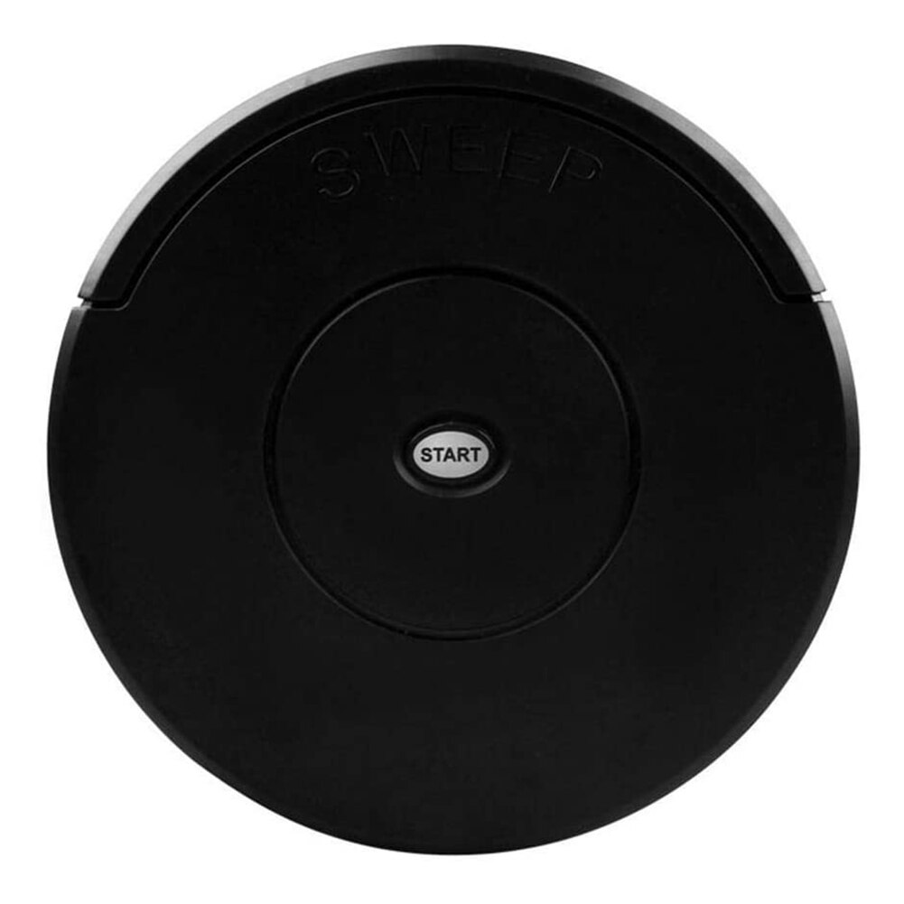 Automatic Smart Robot Vacuum Cleaner Rechargeable Edge Cleaning Suction Sweeper: Black