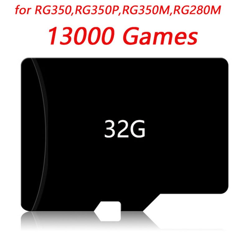 RG280V Retro Game Console Geheugenkaart 16G 32G 64G 128G Tf-kaart Voor RG350 RG350P RG350M RG280M PS1 Mame: 32G As shown