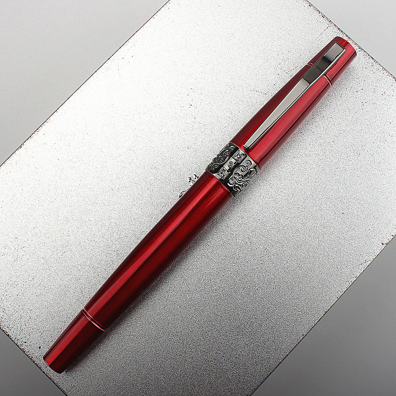 Luxury 2043 Metal Fountain Pen Financial Office Student School Stationery Supplies Ink Pens: WHITE / XF