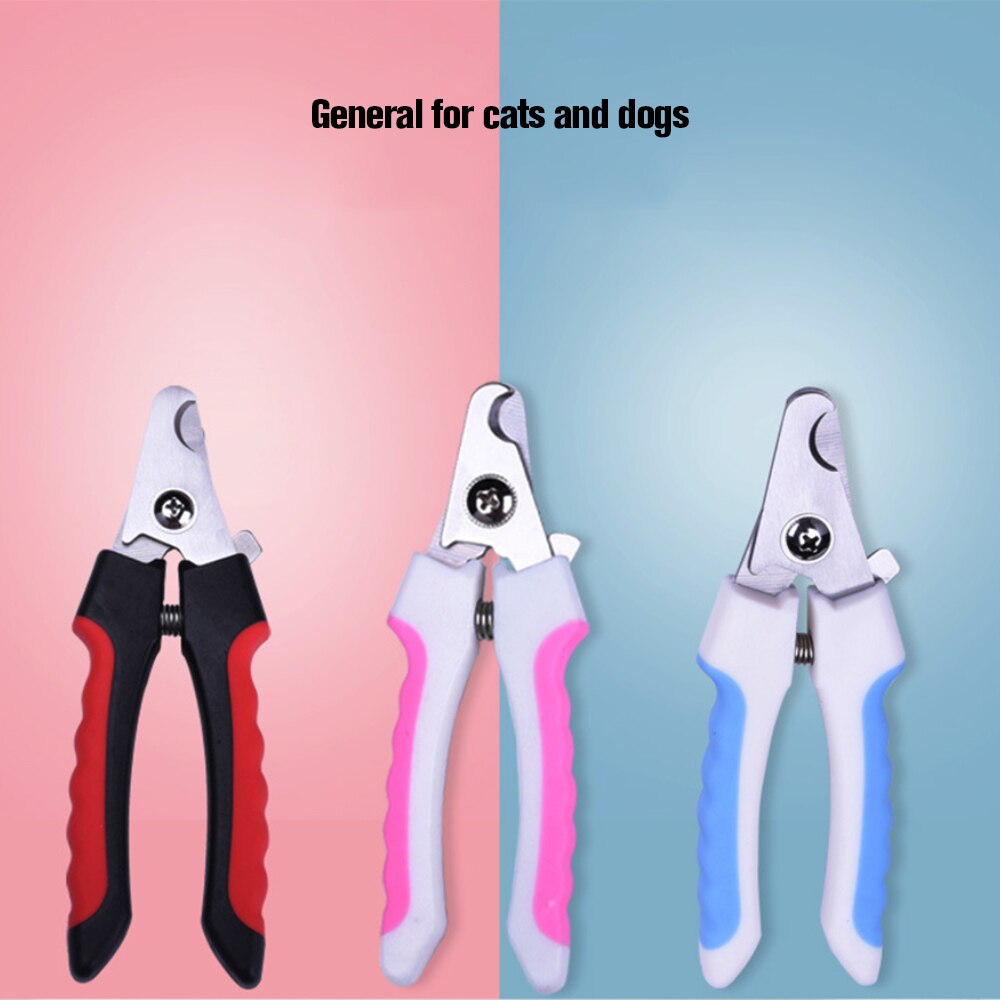 Cortaúñas para mascotas, tijeras, recortador, aseo para perros y gatos con lima de uñas, Grande/mediano