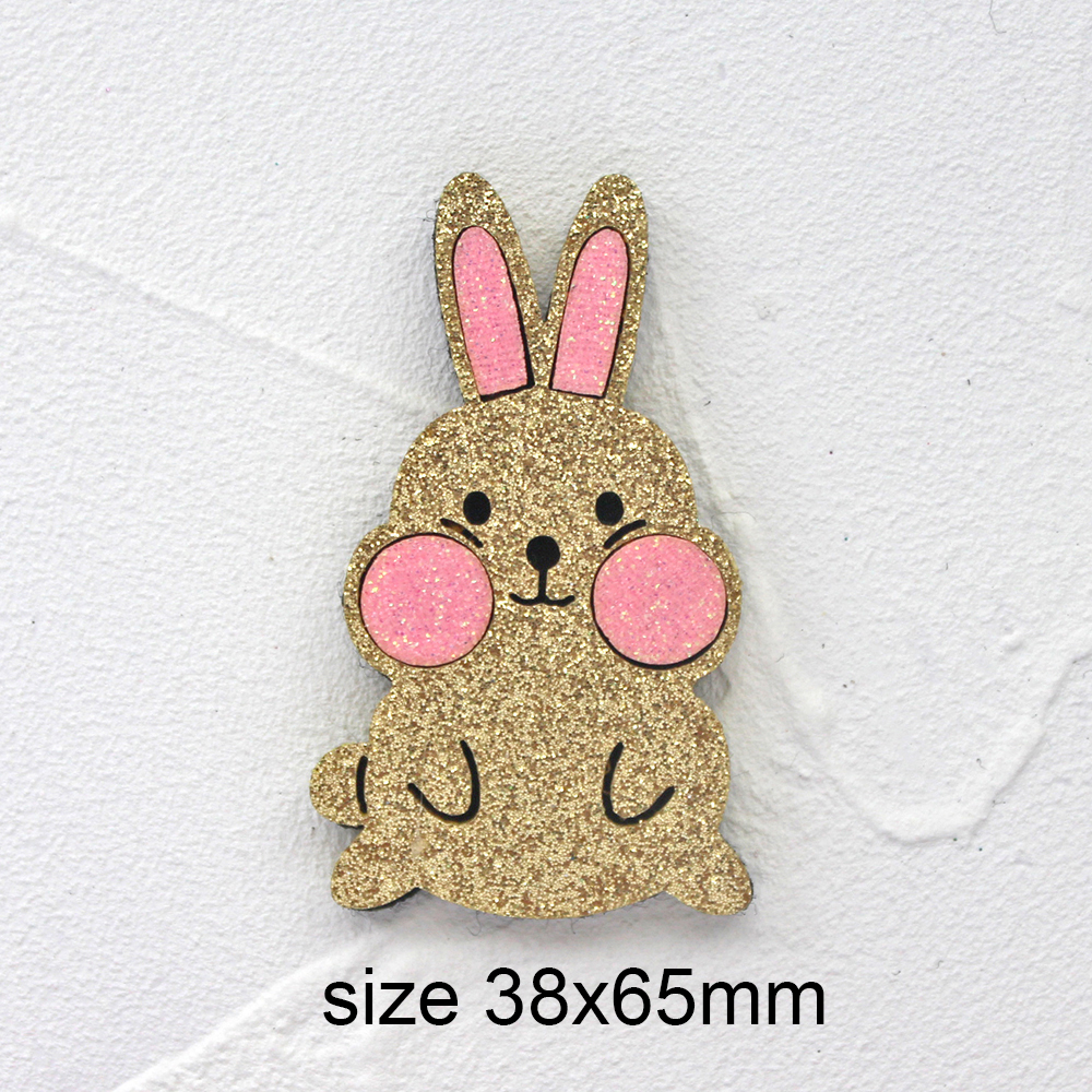 10 szt. Brokatowy króliczek filc dla DIY niemowlę dziewczynka Królik utrzymać marchewka akcesoria Kawaii wielkanocne sierść zwierzęca nakrycia głowy dzieci: Antyczne cynku