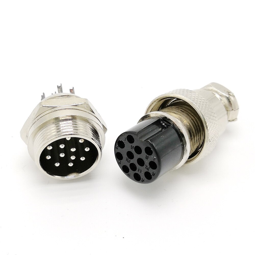 20 Mm GX20 12 Pins Luchtvaart Plug Luchtvaart Socket Kabel Joint 2 Set/partij