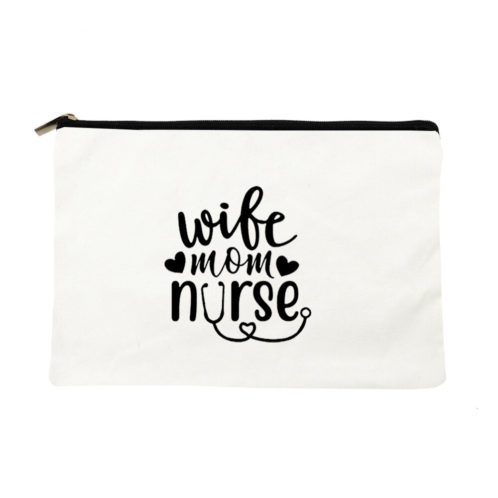 machen-hoch Tasche Druck ICH Behälter Mama und Krankenschwester Kosmetik Taschen Organizer Tasche Frauen Multifunktions Schönheit Taschen Reise Toiletten Veranstalter: W04114-TBWH-D