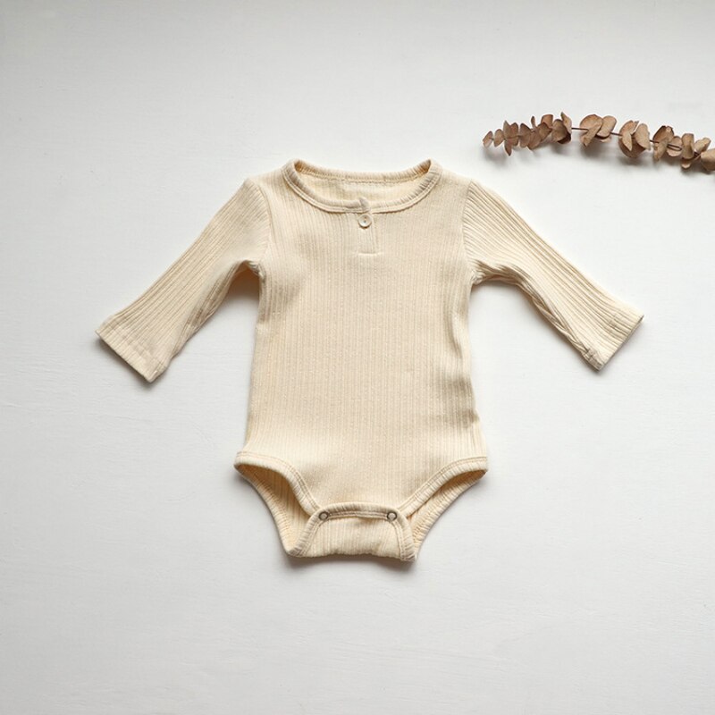Babykleidung für jungen, neugeborenenkleidung, bodys, kleinkinder-bodys für jungen und mädchen, strampler, oberteile, langarmkleidung, Overall: Cremefarben / 6m