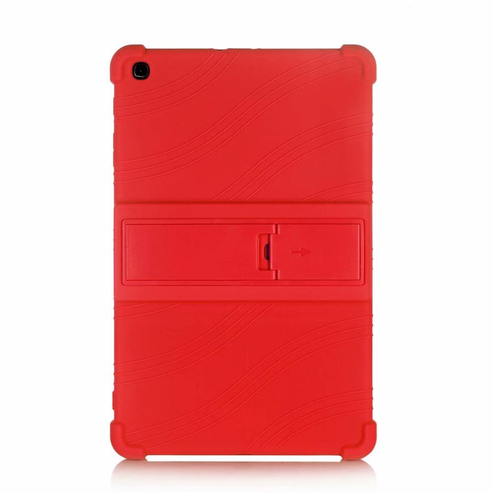 Case for Samsung Galaxy Tab A 10.1 SM-T510 T515 Tablet Case Stand Cover for Samsung Galaxy Tab A 10.1 Funda Capa Case: Red