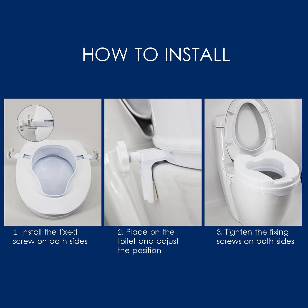 6cm/10cm/16cm Bathroom Raised Toilet Seat Height Elevated Safety Lift Without Cover Disabled Elder Pregnant Safety Toilet Seat