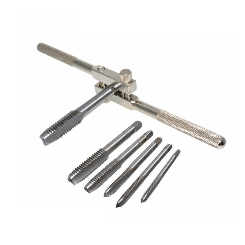 M4-M12 Screw Thread Tap Wrench Drill Bit Hand Tapping Tools Metric Plug Adjustable Machinist Tool