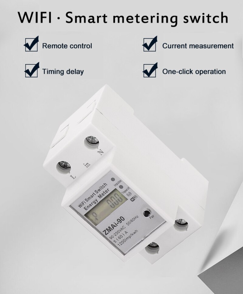 Compteur D Nergie Wifi Intelligent Tuya Grandado