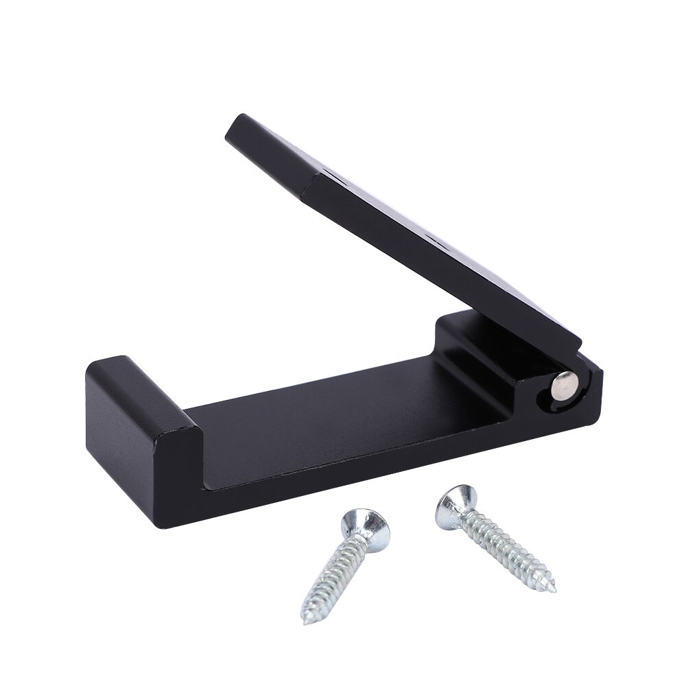 Soporte plegable para auriculares, colgador para auriculares, gancho de pared de aleación de aluminio, soporte para auriculares con tornillos adhesivos, ganchos para el baño, montaje en pared