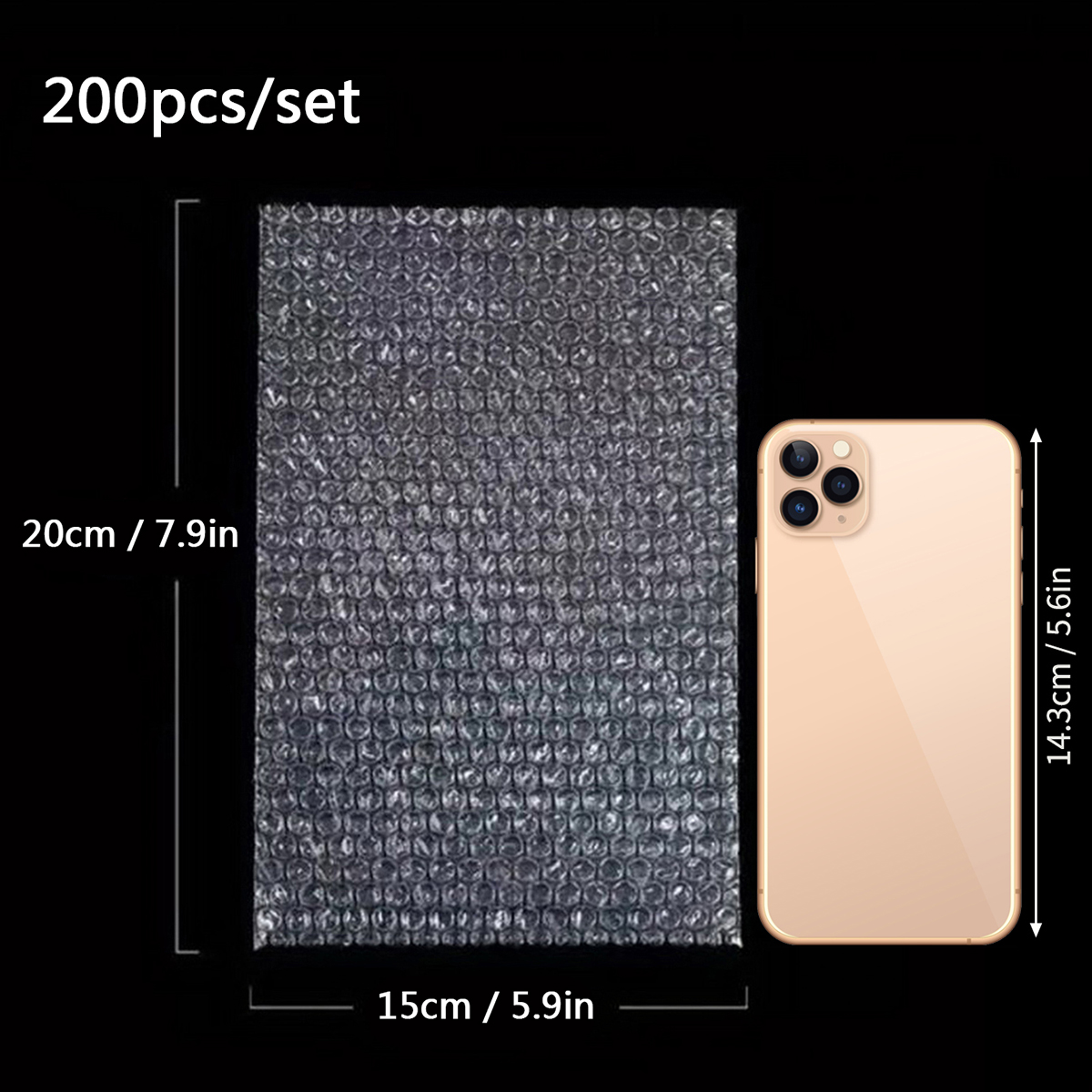 100pcs Cushion Wrap Pouches, Bubble Pouches, Bubble Out Wrap Bags, Bubble Bags, Bubble Bags For , Bubble Sleeves: Blue