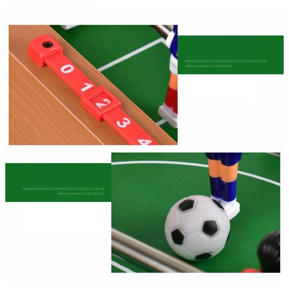 Mini Tabletop TischfußBall-Tragbare Tabelle FußBall Spiel einstellen W / 2 Bälle Und Ergebnis Wächter Für Erwachsene freundlicher