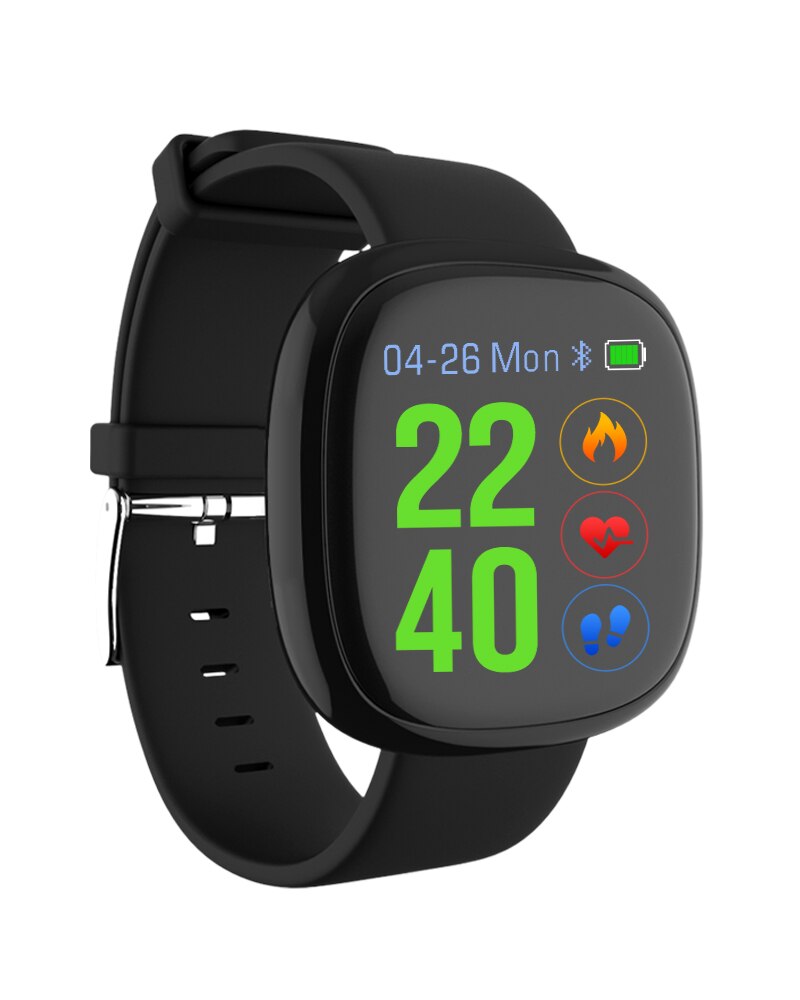 Smart Band Watch P2 Blood Pressure Heart Rate Monitor Smart Bracelet Pedometer Sleep Fitness Tracker for sport: Pure black