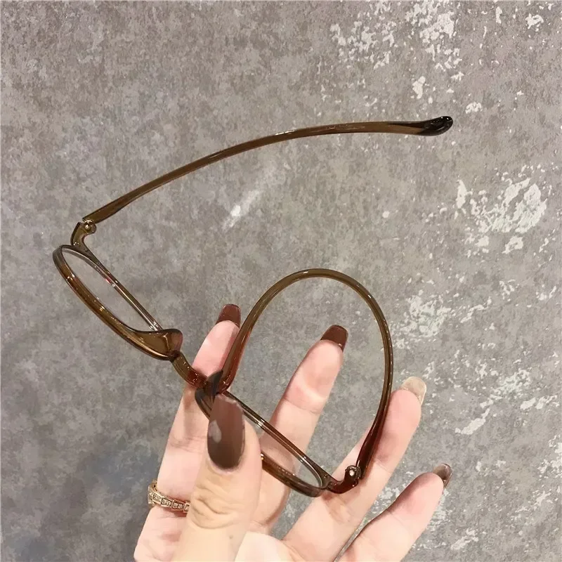Gafas Retro con montura ovalada pequeña para miopía, anteojos con montura de gafas con grado redondo para mujer, gafas para miopía 0-1,0 1,5 2,0 a-2,5
