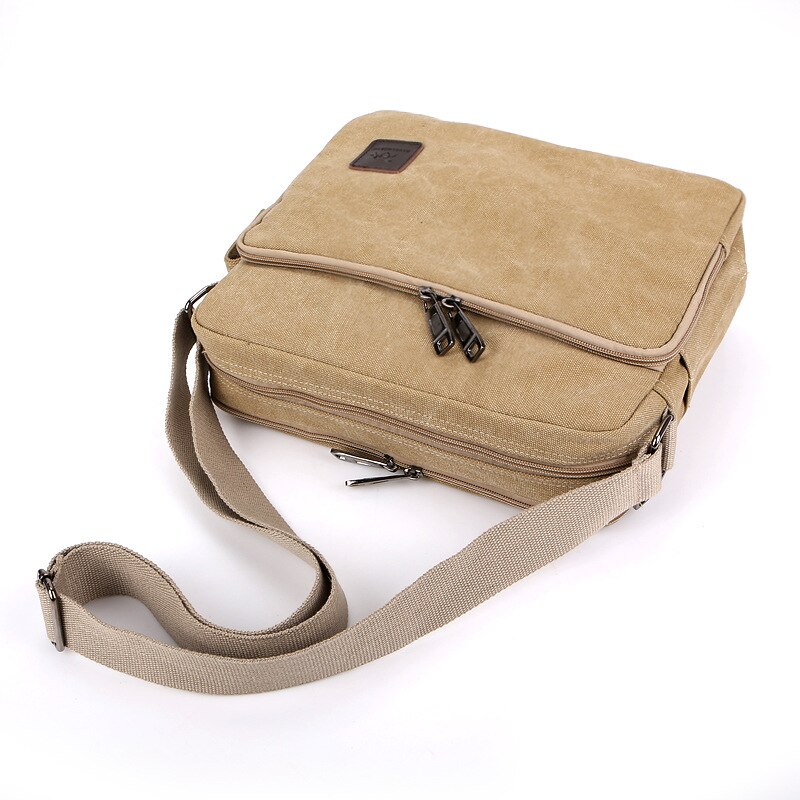 AUFUR Messenger Bag mannen Lederen Schoudertas Handtas Business Crossbody Tassen Voor Mannen Canvas Mannelijke Flap Reistas bolsa