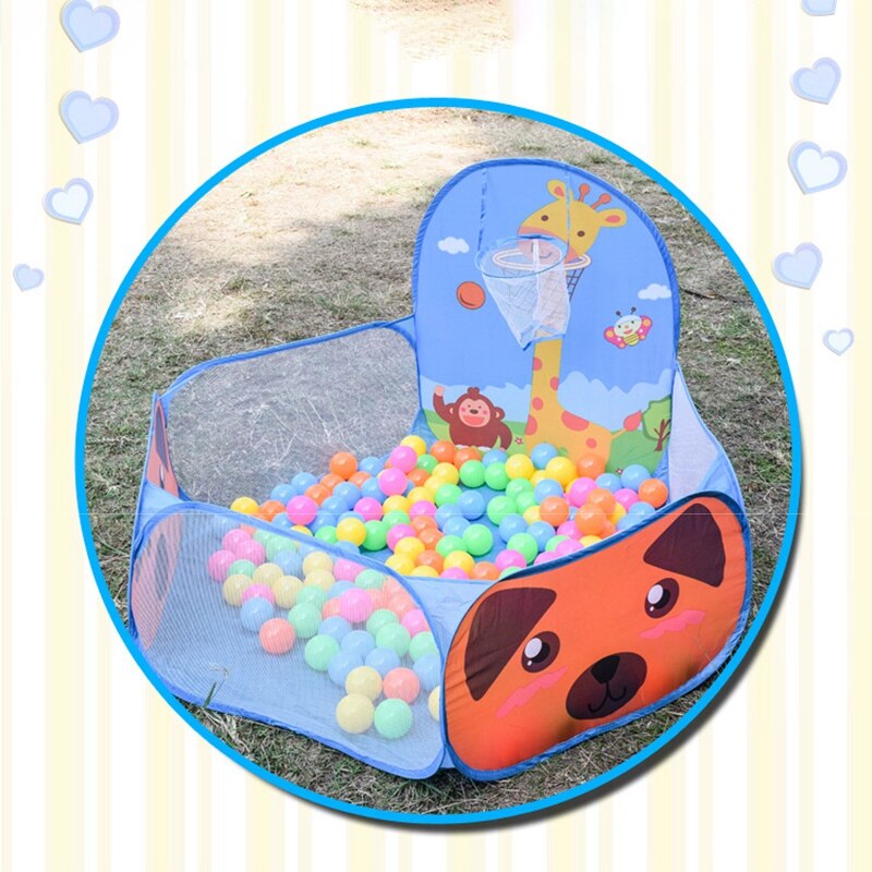 Pliable dessin animé en plein air tipi enfants enfants océan balle piscine bébé tente balle panier jouets de jeu jouet éducatif