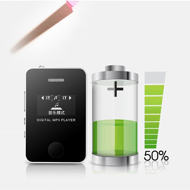 Learn MP3 Player with Screen Card Mp3 Walkman with External Speaker Music Media Player LCD Screen