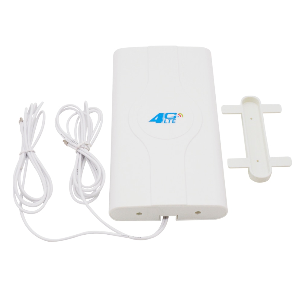 700-2600mhz 3g 4g Lte amplificador externo Antena de Panel 4G LTE mimo 2x2 CRC9/TS9/SMA conector + 2M para 3g 4g router 4g wifi móvil