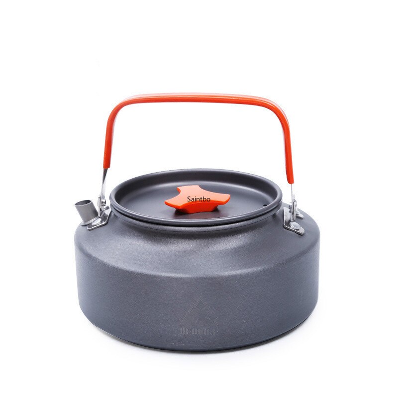 1.1L e 1.6L in lega di alluminio bollitore da esterno campo teiera campeggio esterno teiera caffettiera portatile fornello con manico