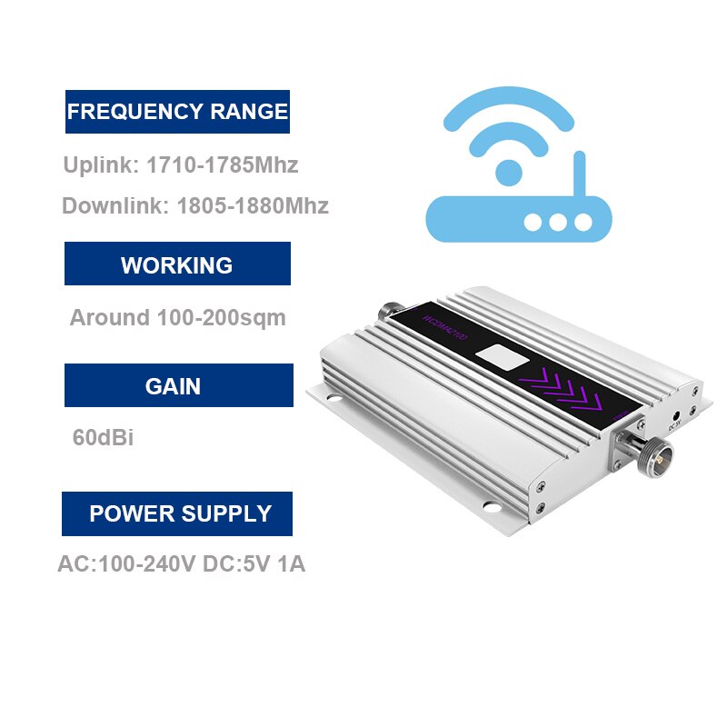 Mini 2G 4G 1800 LTE DCS Repeater Handy Signal Booster Verstärker 4G 1800mhz band 3 Cellular signal Booster Verstärker LCD Display/