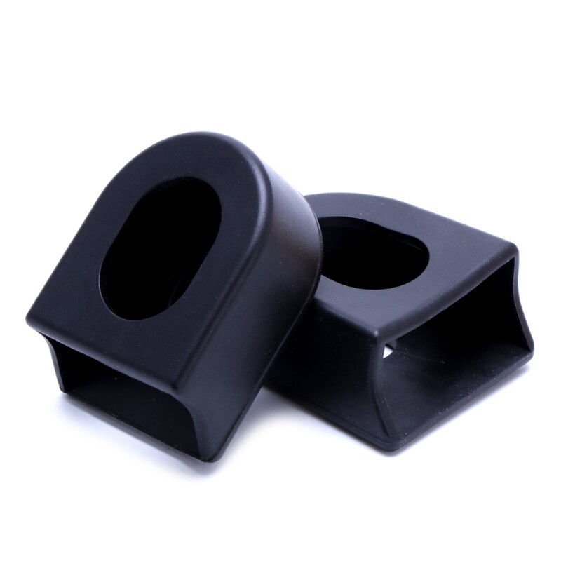 Juego de bielas para bicicleta, funda protectora de manivela, botas de brazo de bicicleta de montaña y carretera, engranaje fijo, 1 ud.: Negro
