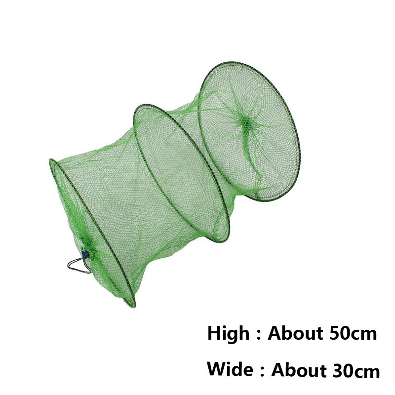 4/6/8/10 Hole Mesh Hexagon Folded Fishing Net Catch Fish Pot Minnow Trap Ruse Cast Shrimp Net Lobster Basket Cage: I Hole