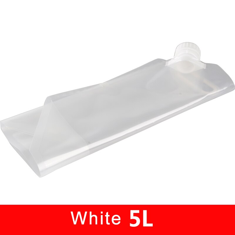 5L/10L Outdoor Waterzak Draagbare Grote Capaciteit Draagbare Water Zak Outdoor Bergbeklimmen Opvouwbare Waterzak Camping: 5L-White