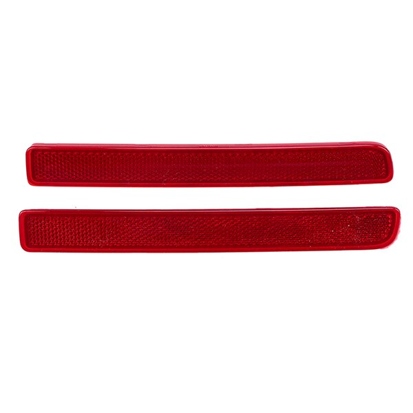 POSSBAY Red Lens Car Rear Bumper Reflector Red for Land Rover Discovery 3 2004 Warning Strip Car Reflector Red: 1 Pair