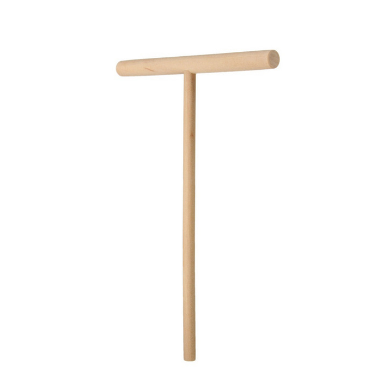 Behogar 2PCS T-shaped Wooden Batter Crepe Jianbing Pancake Spreader Sticks for Restaurant Home Kitchen Cooking Tool 16x12cm