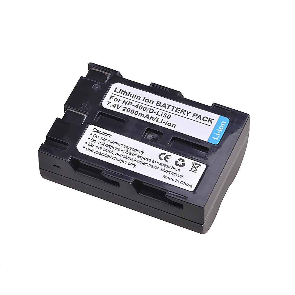 D-Li50 NP-400 NP400 DLi50 Battery for Pentax K10D K20D, Konica Minolta DiMAGE A1, A2, Dynax 5D, 7D, Maxxum 5D, 7D, Sigma SD15