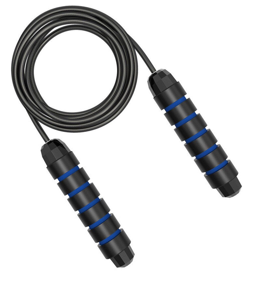 Adjustable Bearing Skip Rope Speed Fitness Aerobic Jumping Exercise And Fitness Equipment Home Gym Skipping Jump Rope#P30: Blue