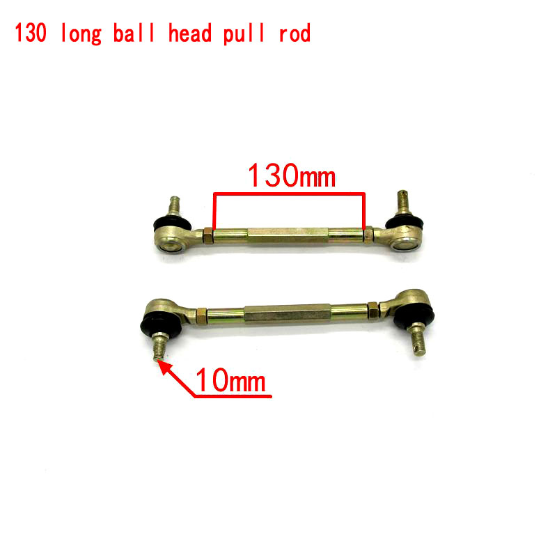 Tige de fixation pour arbre de direction M10 | 100MM-190MM, Joint de rotule pour 4 roues, accessoires de modification pour kart ATV Quad 50cc-250cc: 130MM
