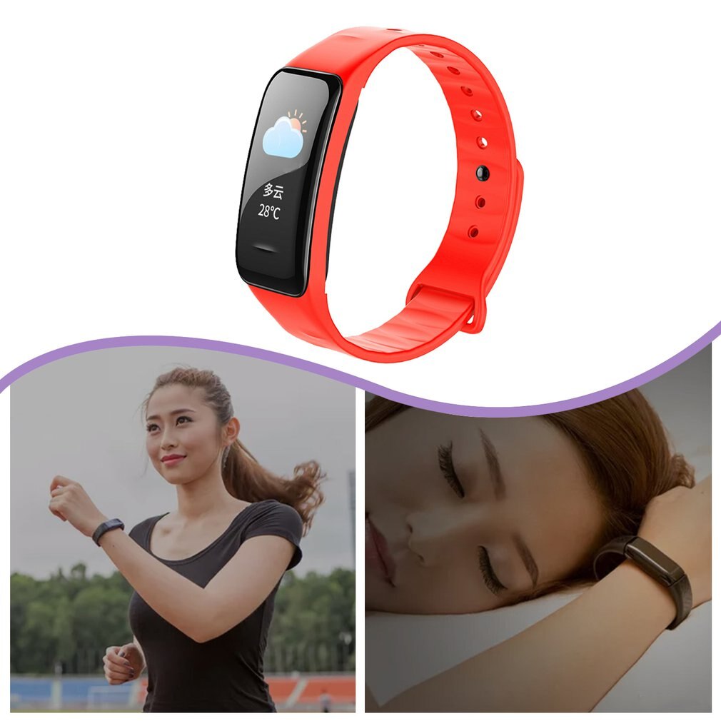 AD58 Wasserdichte 0,96 Zoll Volle Bunte Touchscreen Herz Bewertung Blut Clever Sport Uhr